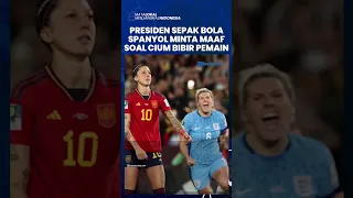 Presiden Sepak Bola Spanyol Minta Maaf Seusai Cium Bibir Pemain #rubiales #jennifer #spanyol