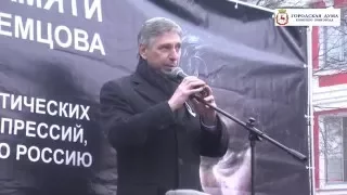 И Н  Карнилин на шествии памяти Немцова 27 2 16