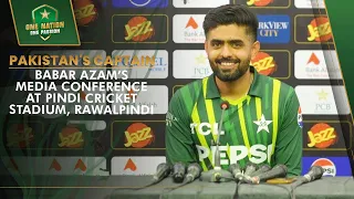 Pakistan Captain Babar Azam’s pre-series media conference at Pindi Cricket Stadium, Rawalpindi