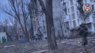 Ukraine - 11.03.2023. Chechen Battalion (UA) Soldiers Fighting In Bakhmut.