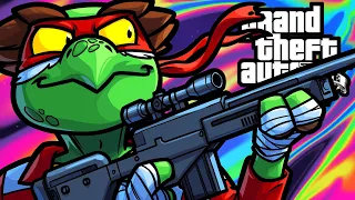 GTA5 Funny Moments - Teenage Mutant Sniping Turtles!