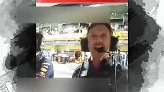 Christian Horner reacting to Max Verstappen's Final Lap at Abu Dhabi December 2021