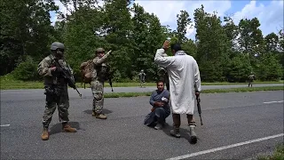 Fieldcraft Hostile Airmen Practice Tactical Patrols