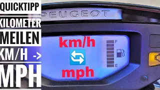 QUICKTIPP | Kilometer auf Meilen | km/h - mph | Speedfight 4 125