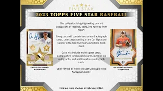 2023 Topps Five Star Baseball Hobby Full Case Pick Your Team PYT Break #4 - 2/21/24