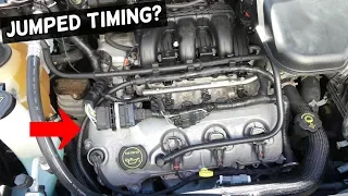 HOW TO KNOW IF A CAR JUMPED TIMING CHAIN TIMING BELT. SYMPTOMS JUMPED TIMING