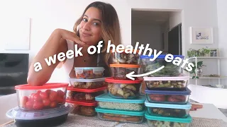 HEALTHY MEAL PREP TUTORIAL | a week of healthy eats to set yourself up for success