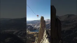 Always get back up again! 🚀 #highline #freestyle in #yosemite #usa #slackline #shorts