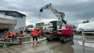 Hard: Hochwasserschutz bei der Bootswerft Hartmann