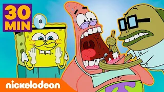Bob Esponja | 30 minutos de los mejores momentos médicos en Fondo de Bikini | Nickelodeon en Español