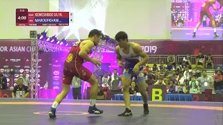 GOLD GR - 67 kg: N. KENESHBEK UU (KGZ) v. B. MAROUFKHANI  (IRI)