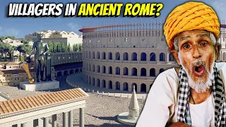 Villagers Witness a Lost World: The Roman Empire Reborn in VR! Tribal People Try