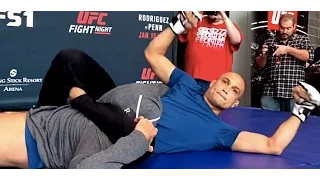 BJ Penn Trains with Brother Regan at UFC Phoenix Workout