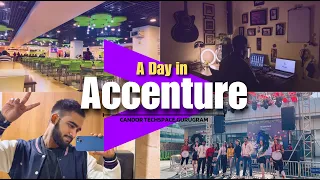 A Day in @Accenture Gurugram Office | Office Tour 🏢 | Work from Office 🖥️ | Candor Techspace | DDC5