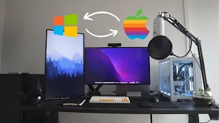 The Best Hybrid Mac + PC Software Engineering Desk Set Up