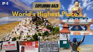 World's Highest Place's | KAZA TO  KEY - LANGZA - KOMIC - HIKKIM | SPITI EXTREME 2021 EP :- 5