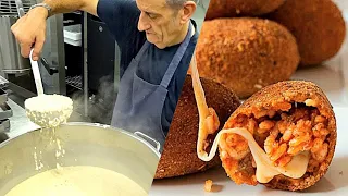 The Supplì, the most popular Street food in Rome - €1,20 - stuffed Rice balls - best place to buy it