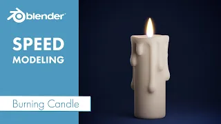 Burning Candle Speed Modeling In Blender