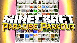 Minecraft: PARADISE PARKOUR! (Over 100 Stages = Minecraft Parkour Movie!) w/BajanCanadian & Nooch