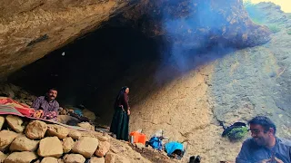 The harsh conditions of nomadic life in the cave with a thousand dangers