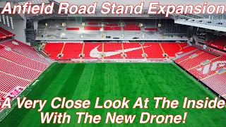 Anfield Road Stand Expansion 14.7.23. A Very Close Look At The Inside From Over The KOP!!!