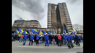 'Od čega da mi živimo?': Zenički rudari protestima traže platu