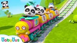 Baby Panda's Cool Train | Car & Vehicle Songs for Kids | Nursery Rhymes | BabyBus