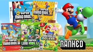 Ranking EVERY New Super Mario Bros Game WORST TO BEST (Top 5 Games)