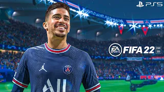 FIFA 22 PS5 | PSG Vs Manchester City Ft. Vitinha, Sanches, Haaland, | 4K Gameplay