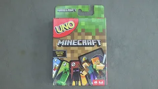 UNO Minecraft Card Game Opening