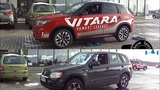 2016 Suzuki Vitara 1.6 AT All Grip vs.  Suzuki Grand Vitara AT 2.7 V6 - 4x4 test on rollers