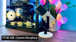 Dynamic Microphone FIFINE AM8 | XLR & USB Mic Review