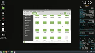 Widget Conky Menager Linux Mint 20.2