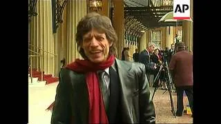 Mick Jagger knighted at Buckingham Palace