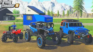 ALASKAN MOUNTAIN CAMPING! (RICH REDNECK FUN) | (ROLEPLAY) FARMING SIMULATOR 2019