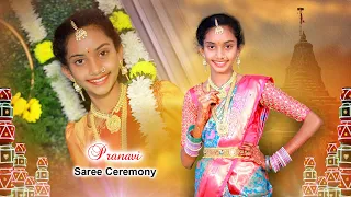 pranavi saree ceremony