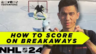 How To Score On Breakaways (Works 99% Of The Time!) | NHL24 Tutorial