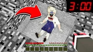 GECE 3'TE KORKUNÇ DONDURMACI KİMDEN SAKLANIYOR? 😱 - Minecraft