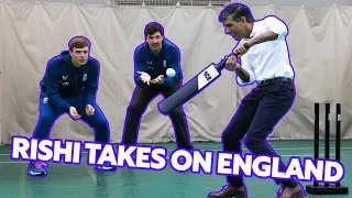 Rishi Sunak takes on the England Cricket Team