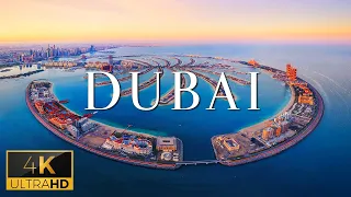 FLYING OVER DUBAI (4K UHD) - Relaxing Piano Music With Beautiful Nature Film For Stress Relief