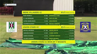 CSA Women's T20 Club Championships 2024 | Union Stars CC vs Irene Villagers CC