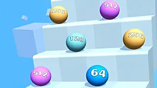 Ball Ladder 2048 ! All Levels Gameplay (80-86) android, ios