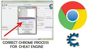 Correct Chrome process for Cheat Engine