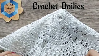 Crochet Doily | Doily Collection | Make all with me #thalposh #crochet #crochetworldcreations