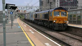 Freight trains at Stratford 24th June 2021