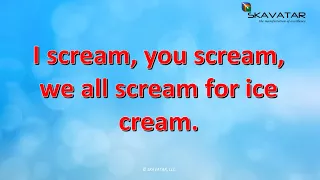 Tongue-Twister: I scream you scream | 92% FAIL Trying