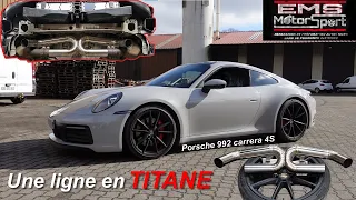 Je fabrique une ligne en TITANE sur cette Porsche 992 carrera 4s !!!