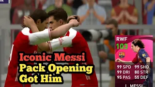 Iconic Moment L.Messi Pack Opening Pes 2021 | Got him on 2nd account