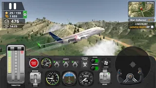 Airbus330 Emergency Landing 2 Engine Failure Mission #12 ~ Airplane Flight Pilot Simulator