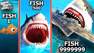 From SMALLEST To BIGGEST FISH in GTA 5 (GTA 5 MODS)